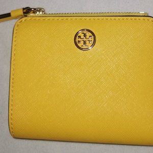 Tory Burch Robinson Mini Wallet (Yellow)